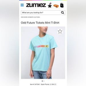 Odd Future Tickets Mint T-Shirt